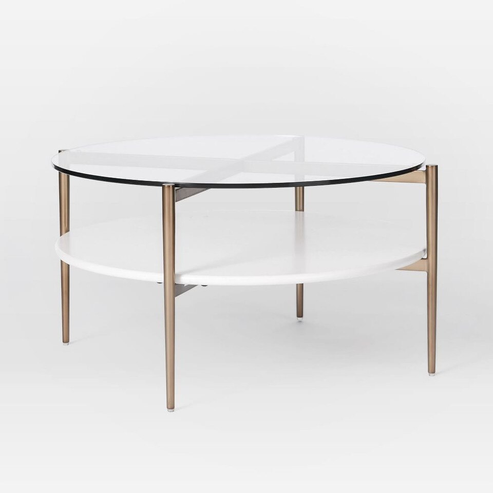 Mid-Century Art Display Round Coffee Table | west elm United Kingdom